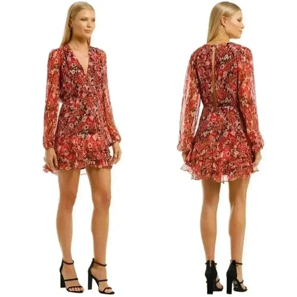STEVIE MAY One Last Time Mini Dress in Liberated Fleur Size Large NWOT $278 - Picture 7 of 8